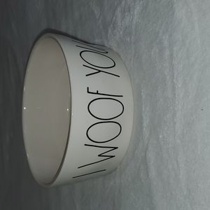 Rae Dunn I WOOF YOU Large Ceramic Dog Bowl